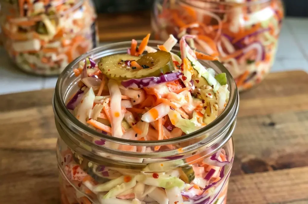 Spicy Pickle Slaw